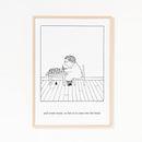 【受注生産】額装プリント「つくるひと（リトルシューベルト）」