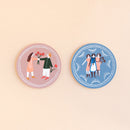 コースター（お花をわけあう）