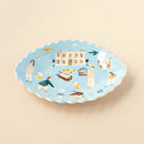 聚集在一個大花園中（莊嚴的花園淺藍色，26.5厘米）