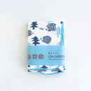 吸水クロス（はりねずみの森・スカイブルー×ネイビー）