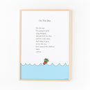 [Made -to -order production] Fed from a frame print "Today's day (in the sea)"