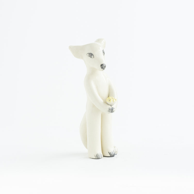 White fox standing NO.03