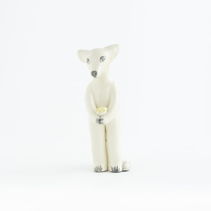 White fox standing NO.03