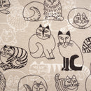 廚房墊子（60×240厘米，素描貓）