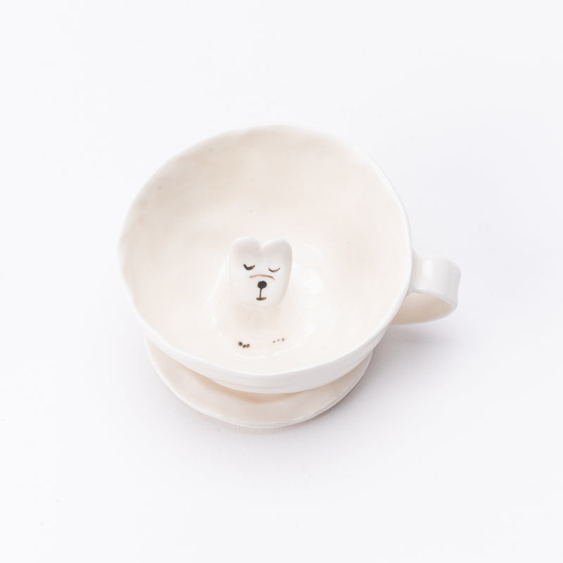 Coffee cup with a good idea (bulldog Sayashiya) No.14