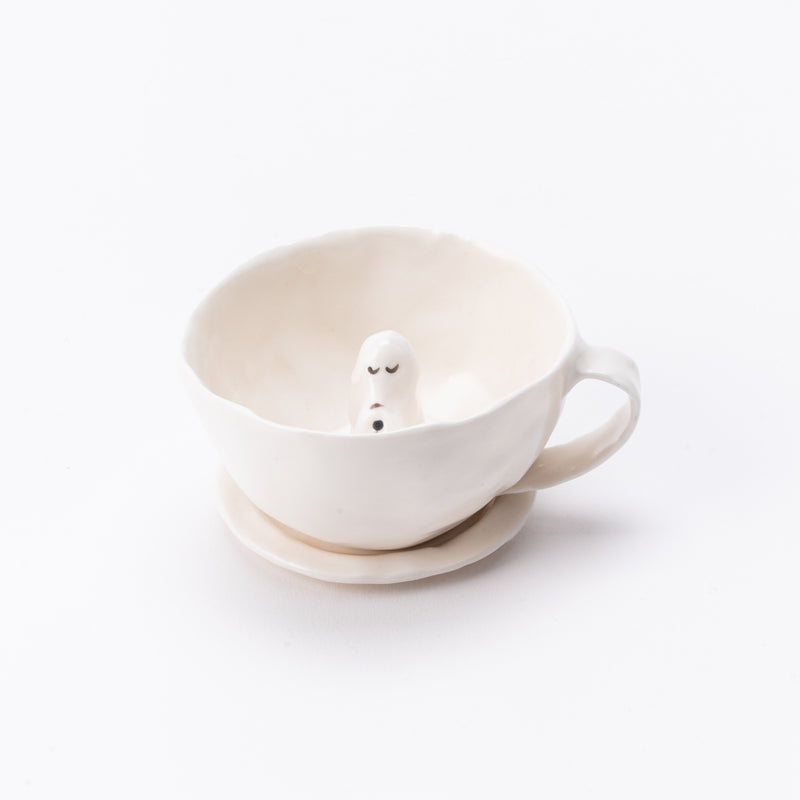 Coffee cup (Terrier, White, Sayashiya) No.5