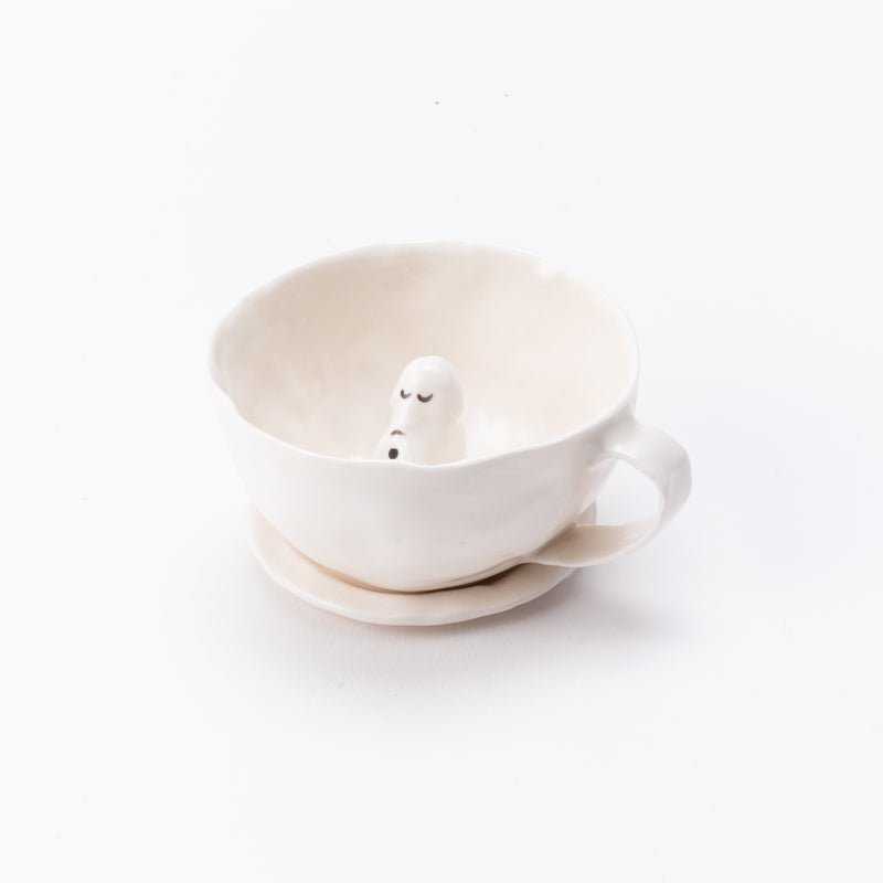 Coffee cup (Terrier, White, Sayashiya) No.5