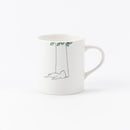 向天空，進入杯子