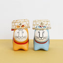 麗莎·拉爾森（Lisa Larson）的貓堆（misse Blue）