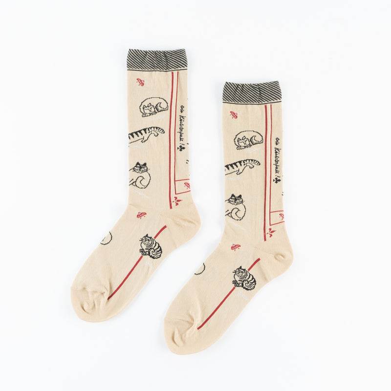 Antipast socks 3 pair set (sketch cats)