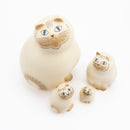 mioca家庭套件（白棕色）