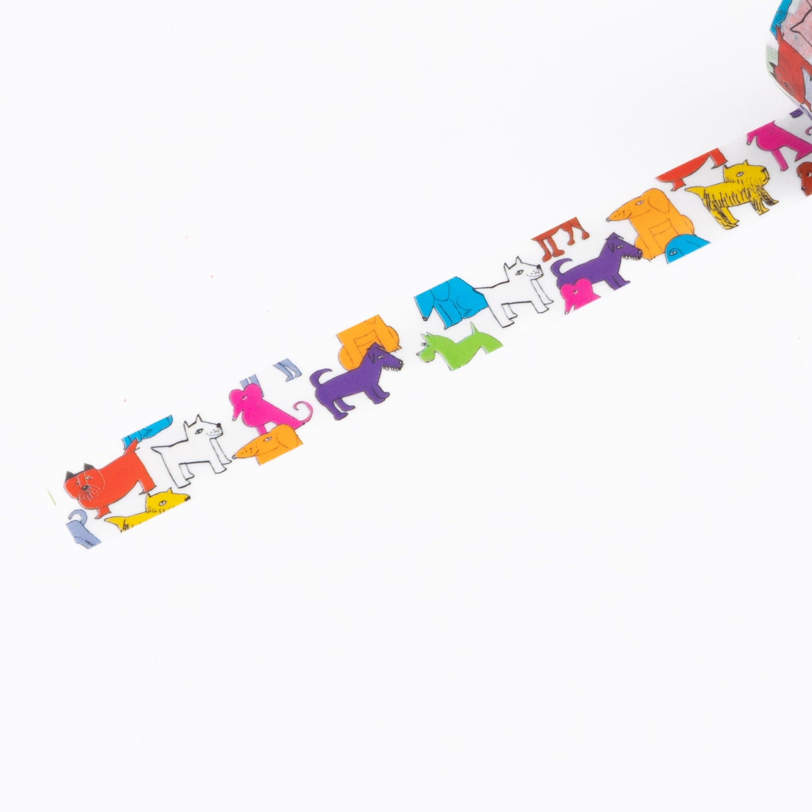 Image showcasing Masking tape (colorful dog)